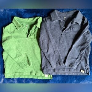 Gap Kids Polo Shirts - 4T Forest Green and Navy Blue